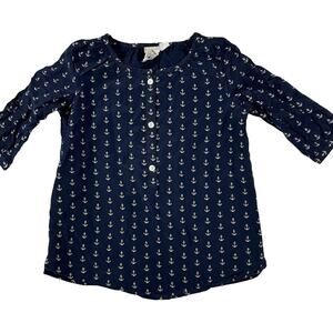 Crewcuts Navy Blue w/ Anchors Nautical Tunic Top -4/5
